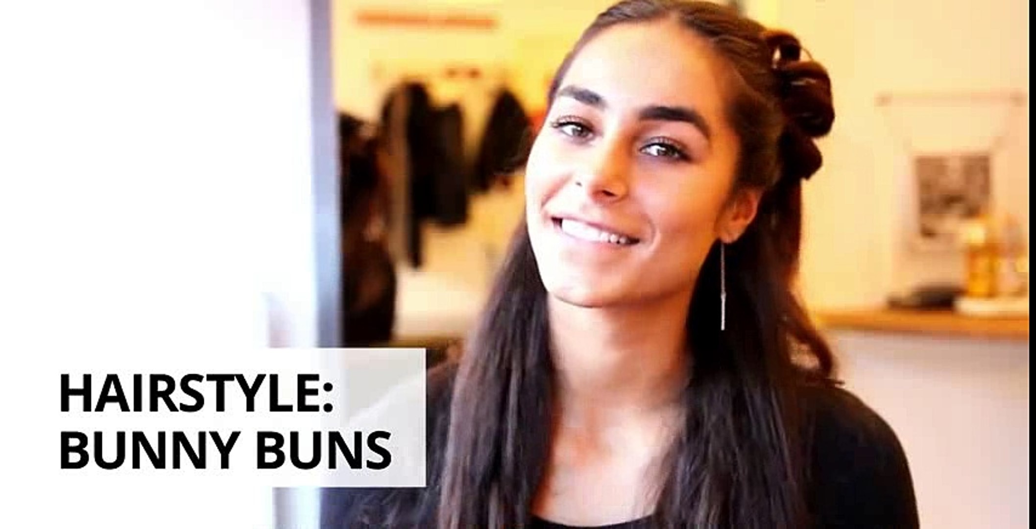 How to in 60 Seconds Hair Styles  Bunny Buns