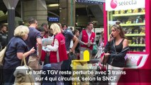 Montparnasse: trafic TGV toujours perturbé, pagaille en gare