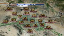 Monsoon moisture chances stick around for the week