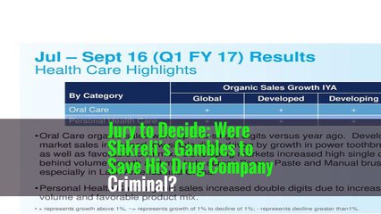 Jury to Decide: Were Shkreli’s Gambles to Save His Drug Company Criminal?