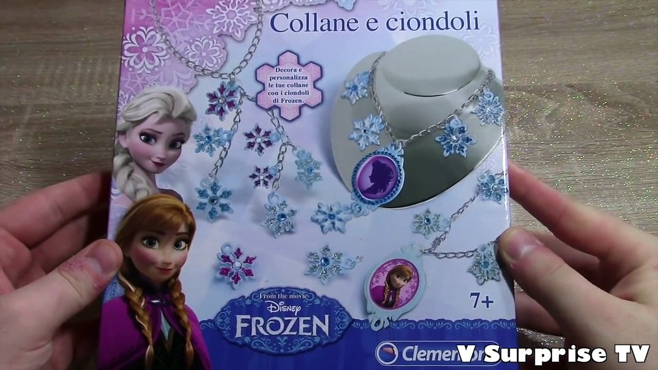 Замороженный Комплект Анна и Эльза блестящем ожерелья как Кому сделать дисней Ювелирные изделия Обзор