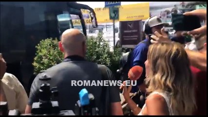 La Roma sbarca a Fiumicino. Monchi 'Non posso parlare'