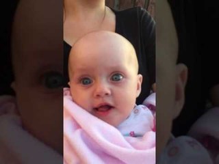 Baby Blows Raspberries in Slow Motion