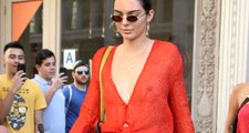 Kendall Jenner Transparan Gömleğinin İçine Hiçbir Şey Giymedi