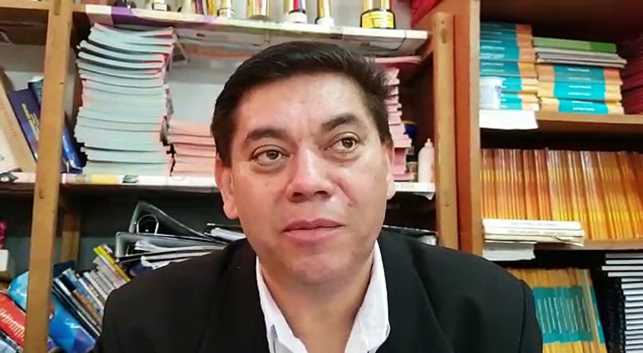 Prof. Emigdio Jara director de la Escuela Roa Benítez