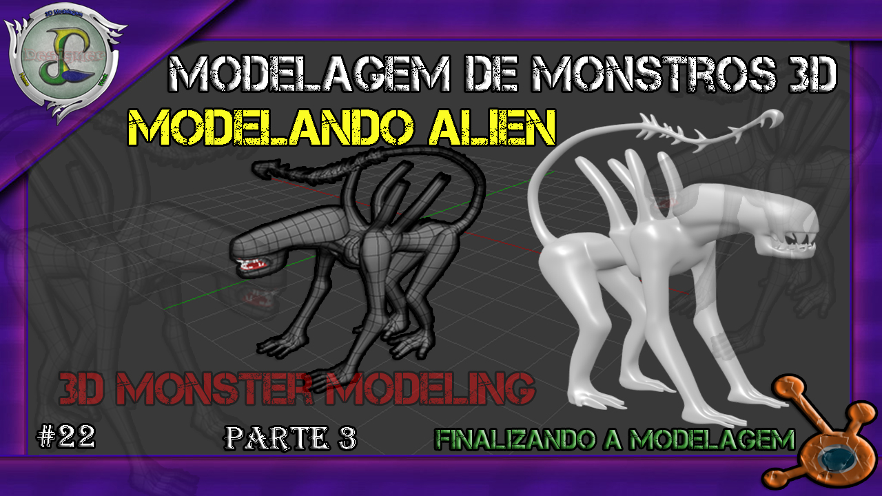 Blender Tutorial Modelagem de Monstro 3D