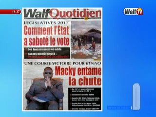 Revue de la presse du 31 juillet 2017 par Abdoulaye BOP