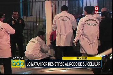 San Luis: joven muere asesinado por resistirse a robo