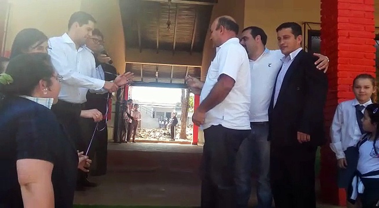 Inauguración aulas refaccionadas por la Municipalidad de Curuguaty en la Escuela Roa Benítez