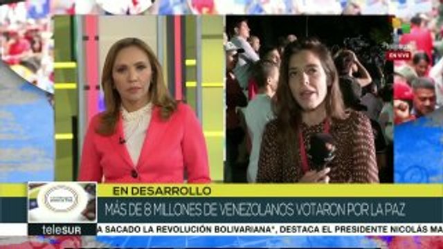 Venezolanos festejan hasta la madrugada la jornada electoral de la ANC