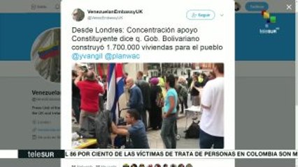 Venezolanos y ciudadanos del mundo celebran el éxito de la ANC