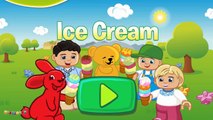 Et crème mignonne éducation aliments pour Jeu de la glace enfants les tout-petits Duplo animation lego lego