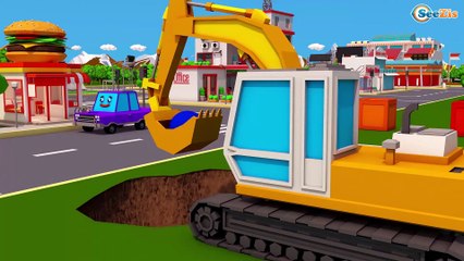 Learn COLORS Vehicles. CARS and TRUCKS for KIDS. Video for Children
