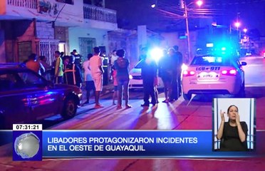 Libadores protagonizaron incidentes en el oeste de Guayaquil