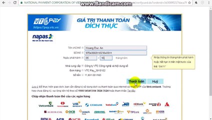 [HUONG DAN] Cach dang ky-mo the thanh toan quoc te VTC MasterCard