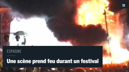 Une scène de concert prend feu durant un festival en Espagne