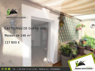 Maison A vendre Castelnau de guers 146m2 - 137 800 Euros