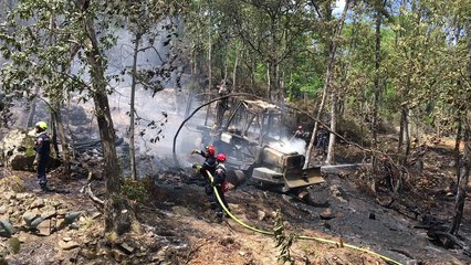 Banon : 5 500m² partent en fumée dans un incendie