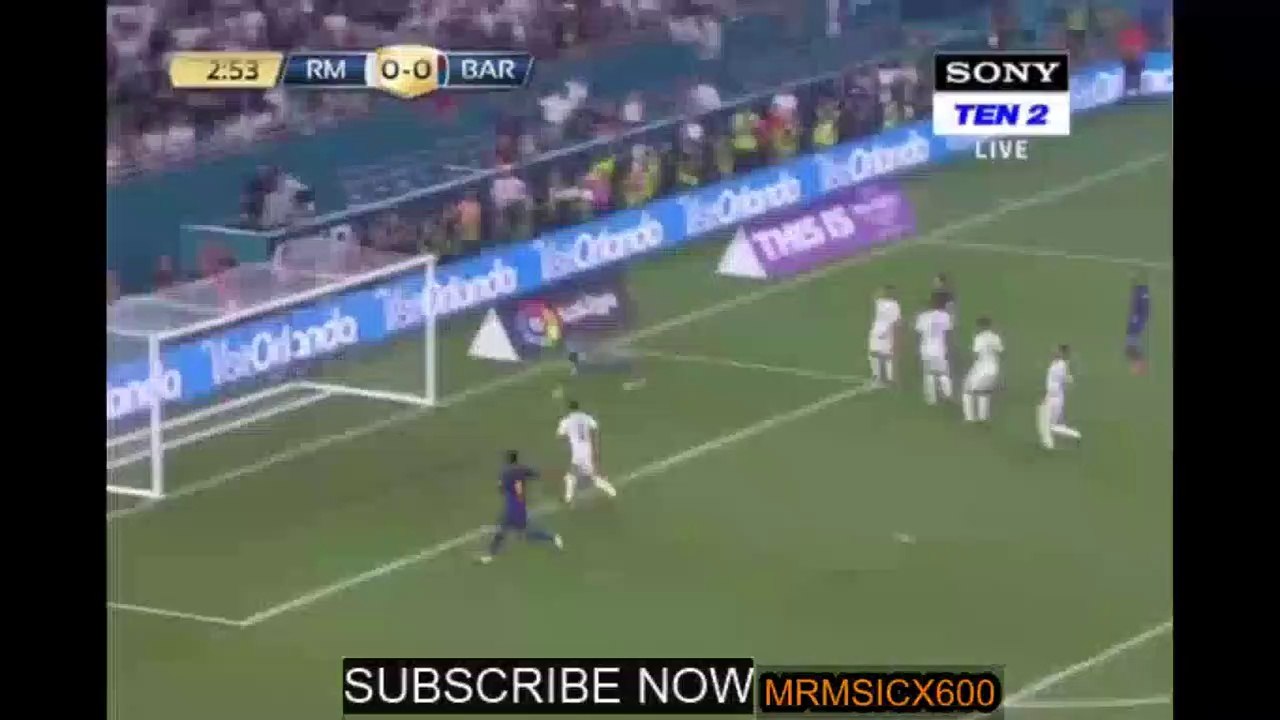 ليونيل ميسي يسجل هذا رائعا ضد ريال مدريد في بطولة الكأس الدولية 2017