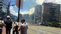 Explosion blows up police on motorbikes in Venezuela