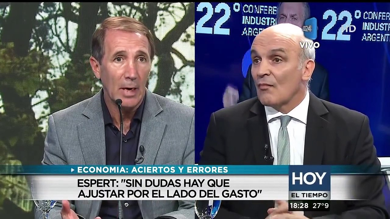 J. L. Espert Le Da Una Clase De Economía A Mauro Viale