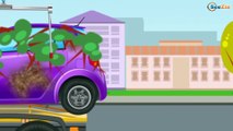 The Tow Truck's Car Service in the City 2D Kids Animation | Trucks cartoons for kids