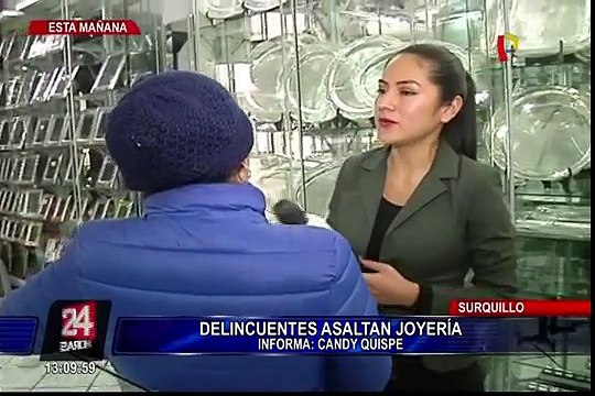 Surquillo: delincuentes hacen forado y asaltan joyería