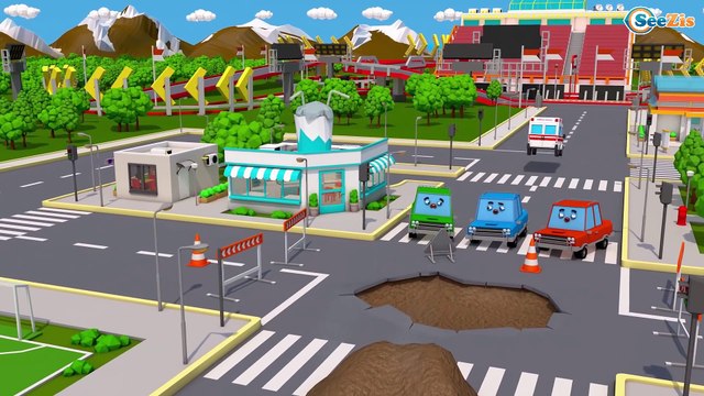 Сaminhão e Pequeno Trator - Desenho animado bebês compilação de 54 min carro - Vídeo Para Crianças