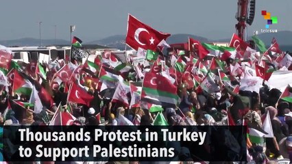 Thousands Protest in Turkey to Support Palestinians
