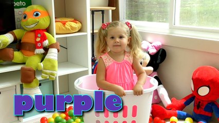 Learn colors with Baby and balls, Songs Finger Family and Nursery Rhymes for Kids