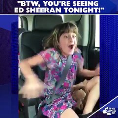 Surprised with Ed tickets