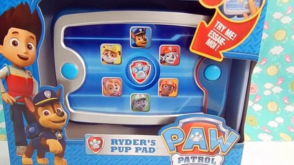 Niño almohadilla patrulla pata Jugar-doh cachorro Informe juguete en b SPINMASTER unboxing del utube 07 ryder