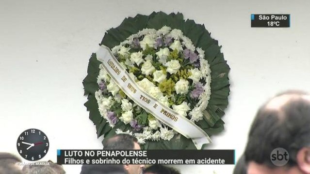 Filhos e sobrinho de técnico são enterrados em São Paulo