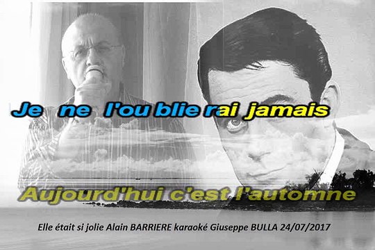 Elle était si jolie Alain BARRIERE karaoké Giuseppe BULLA