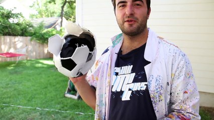 Over-inflating Footballs in Super Slow Motion - The Slow Mo Guys