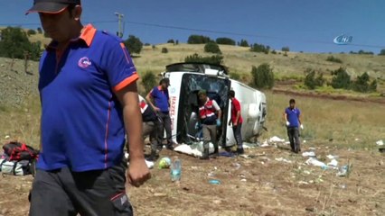 Kayseri'de Otobüs Devrildi: 8'i Ağır, 26 Yaralı
