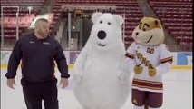 White Bear Mitsubishi Mascot Keeps Falling In Ad Outtakes