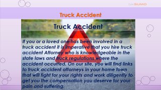 Truck accident attorney & lawyer near me