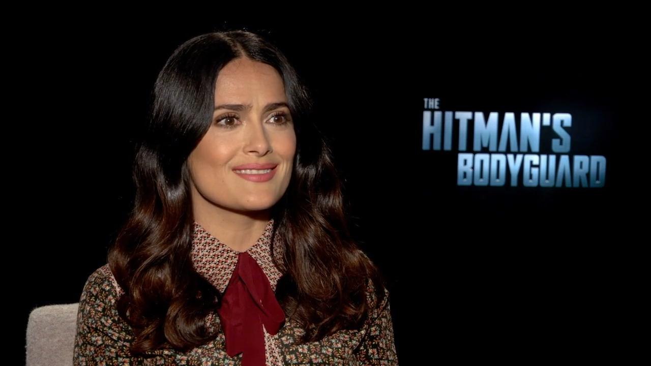 Salma Hayek Talks Dirty For 'The Hitman's Bodyguard'