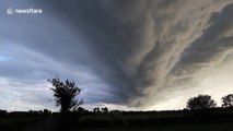 Incredible storm clouds over Northern Ireland
