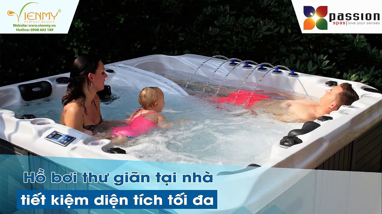 Hồ bơi thư giãn tại nhà, tiết kiệm diện tích tối đa - Công ty Viên Mỹ