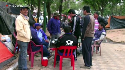 Labriegos marchan en Asunción por cuarta semana y esperan sesión de Diputados