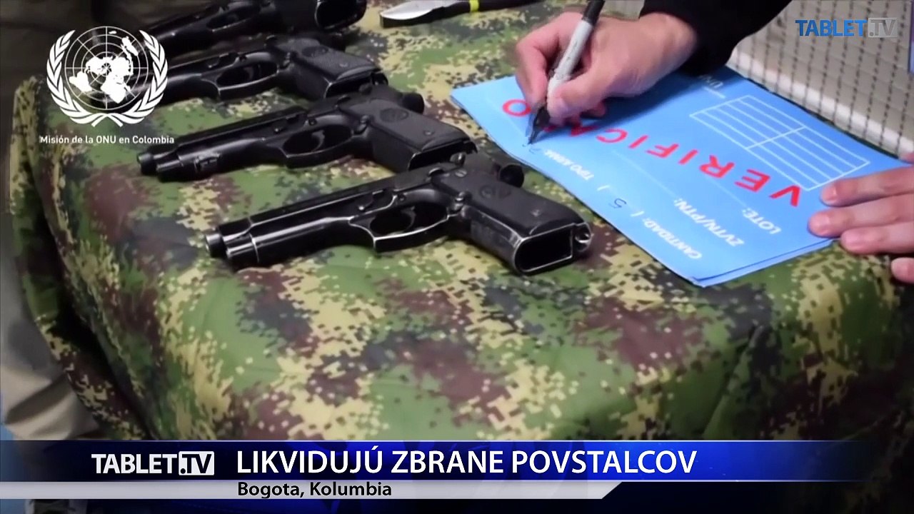 Jednotky OSN začali odstraňovať arzenál bývalých povstalcov FARC