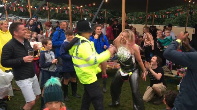 Watch this cop's epic Dad dancing at Camp Bestival