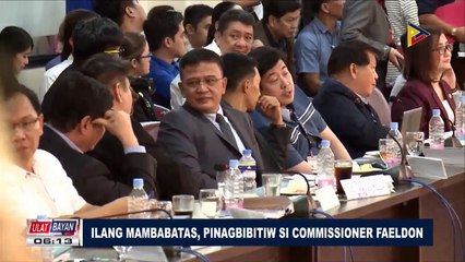 Ilang mambabatas, pinagbibitiw si Commissioner Faeldon
