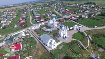 Аэросъемка села Арское (Ульяновская область, храмовый комплекс)