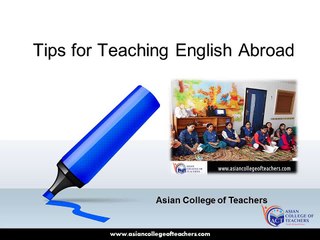 Tips for Teaching English Abroad