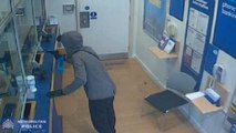 CCTV footage shows dramatic armed bank robbery in London