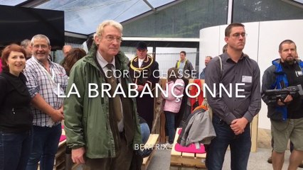 Foire de Libramont: la Brabançonne au cor de chasse