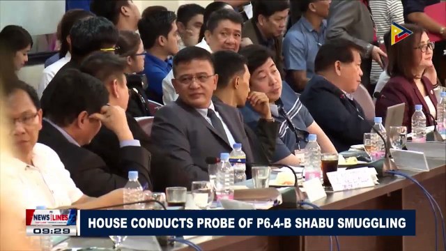 House conducts probe of P6.4-B Shabu smuggling